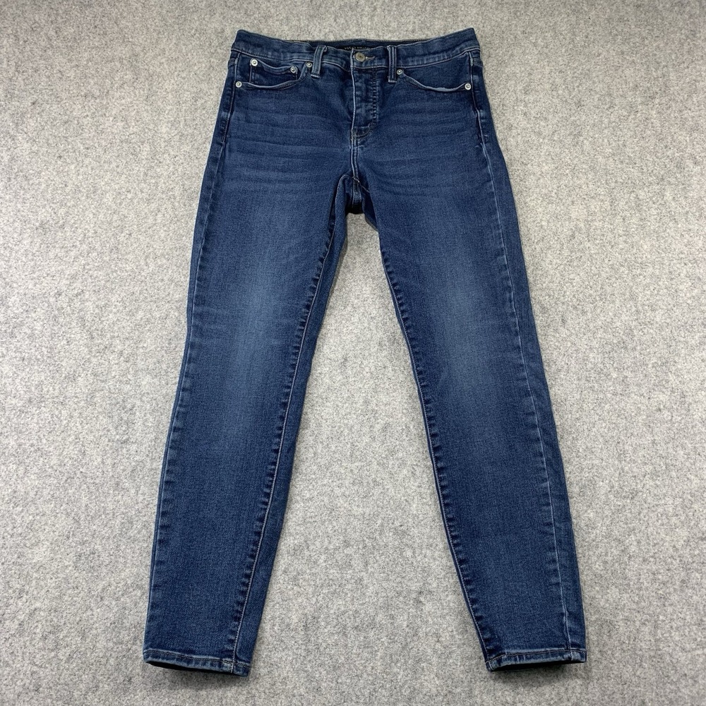 Lucky Brand Jeans Women's 30x28 Blue Denim Stretch Ava Mid Rise Skinny